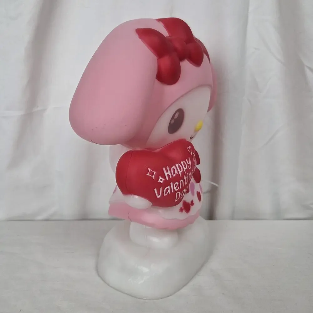 Hello Kitty My Melody Lighted Blow Mold Valentines Day Decor 12" Cartoon Pink - Picture 4 of 9